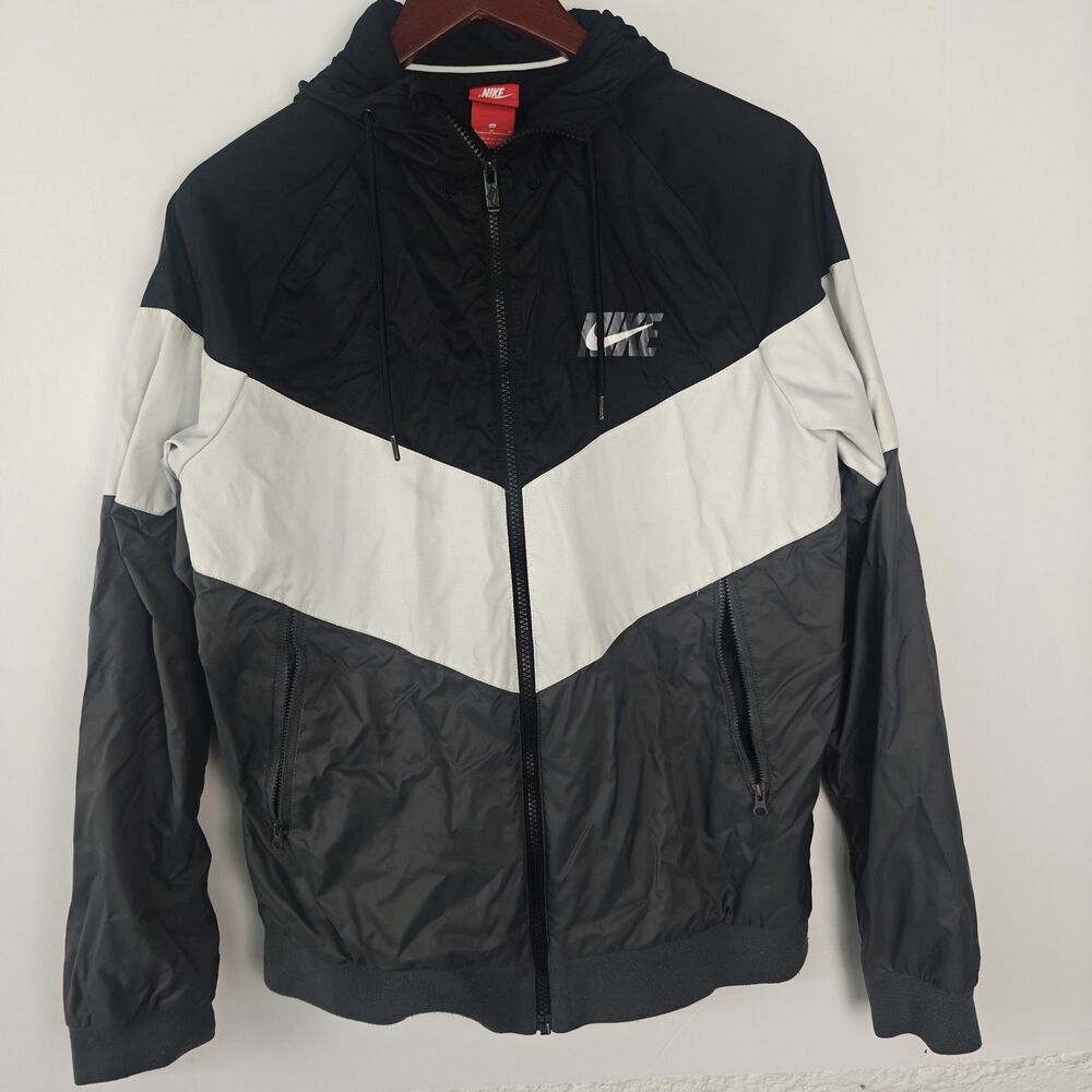 Nike Sportswear Windbreaker Jacket Black AJ1396-010 Mens Size M